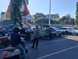 Kapolsek Ujung Pandang Pimpin Pengamanan Aksi Damai di Monumen Mandala