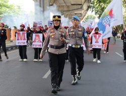 May Day 2026, Kapolsek Panakkukang Kawal Aksi Buruh Long March ke Kantor DPRD Sulsel