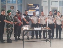 Polsek Rappocini Hadiri Apel Bersama dan Razia Blok Hunian di Rutan Kelas I Makassar