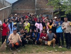 Polisi dan Warga Kompak Kerja Bakti di Jalan Sipala Kelurahan Katimbang