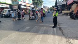Personel Polsek Bontoala Siaga Amankan Perayaan Kenaikan Isa Al-Masih di Sejumlah Gereja