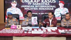 Polrestabes Makassar Bongkar Jaringan Narkoba Internasional Malaysia–Makassar, WNA Masuk Daftar Buronan Polisi
