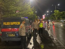 Wakapolsek Rappocini dan Personel Lakukan Penjagaan Pemantauan Cegah Kelompok Geng Motor