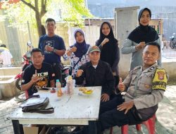 Bhabinkamtibmas Kelurahan Laikang Bersama LPM dan Linmas Pantau Penyaluran Bantuan Sembako bagi Warga Kurang Mampu