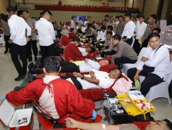 Polda Sulsel Kumpulkan 278 Kantong Darah dalam Aksi Donor Sambut Hari Bhayangkara ke-80