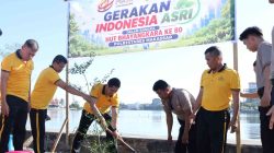 Sambut Hari Bhayangkara ke-80, Polrestabes Makassar Gelar Gerakan Indonesia Asri dengan Penanaman Pohon
